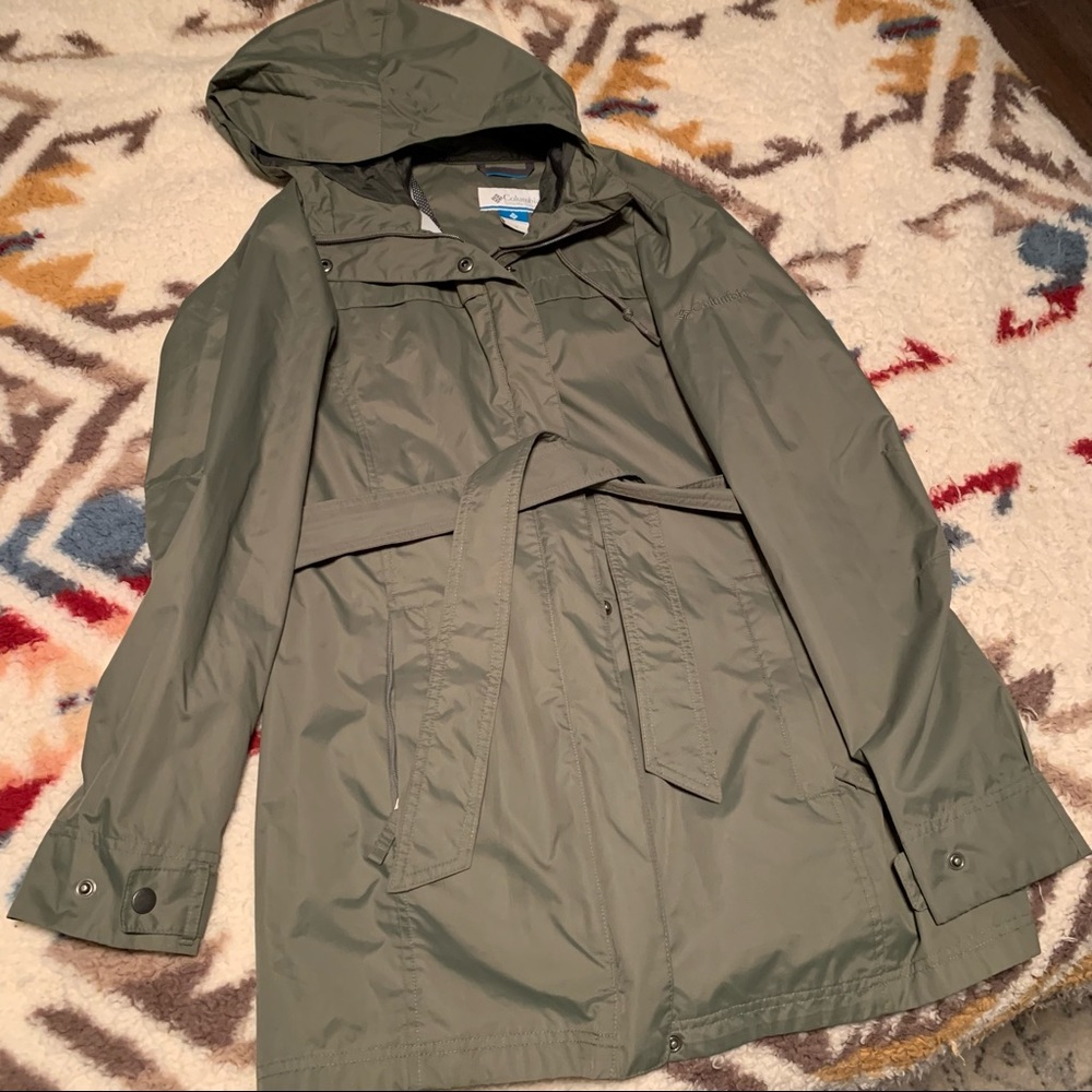 Columbia longline rain coat